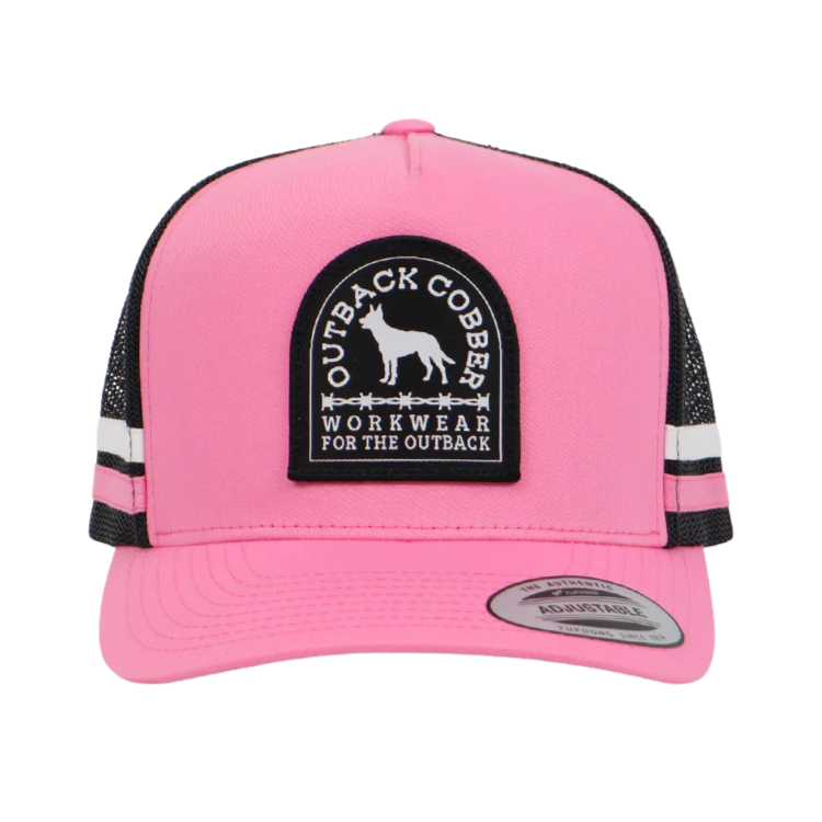 Outback Cobber Mitchell Trucker Cap Pink/Black – Hats By The Hundred