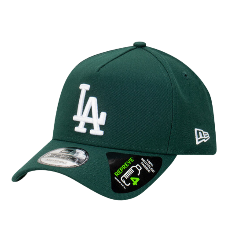 New Era Los Angeles Dodgers 9FORTY A Frame Cap Dark Green White Hats By The Hundred
