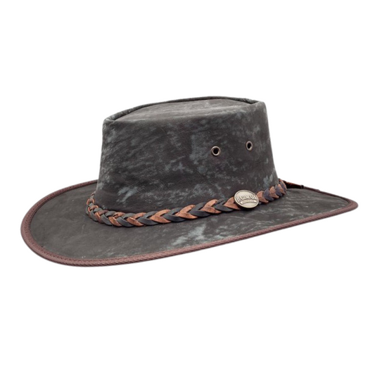 Barmah 1018 IS Ironstone (stone washed) Squashy Kangaroo Hat