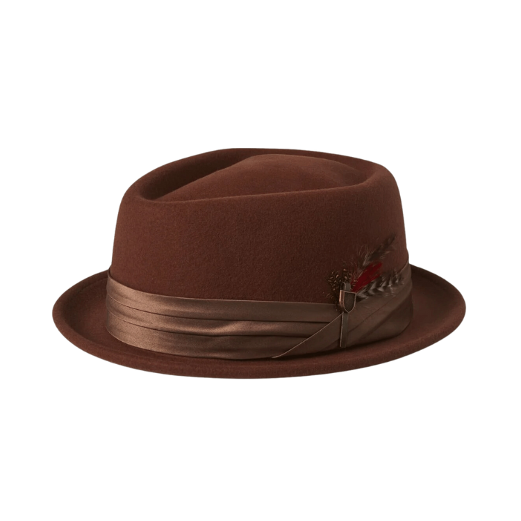 Brixton Stout Pork Pie Sepia Bronze Hats By The Hundred