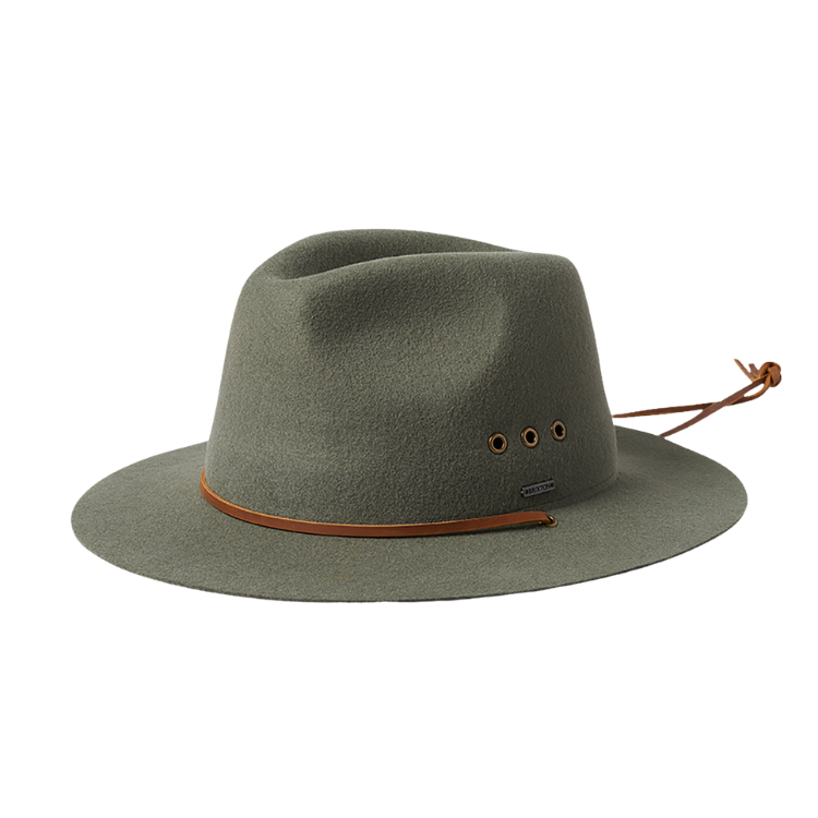 Brixton Wesley Weather Guard Fedora Light Moss – Hats By The Hundred