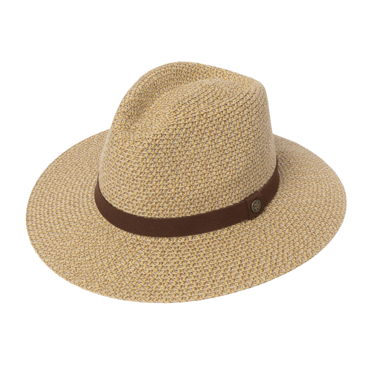 Cancer Council Outback Fedora- Natural- Unisex – Hats By The Hundred