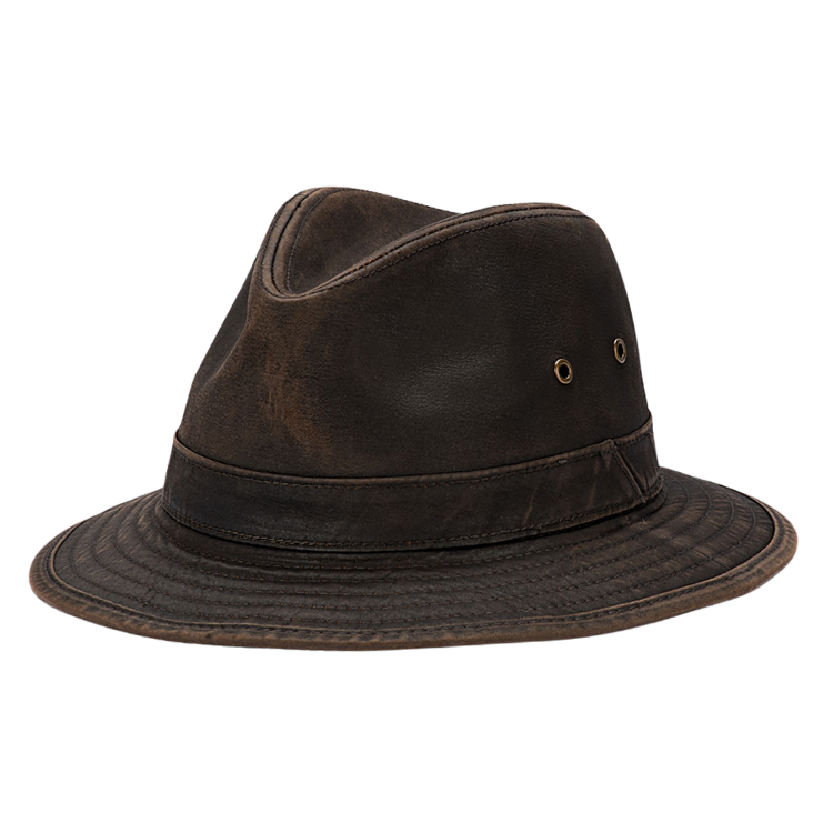 帽子 80s DEAD STOCK VINTAGE ITALY SAFARI HAT Distressed Safari Short Brim - Brown Cotton – Hats By The Hundred