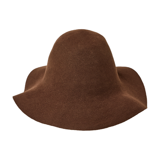 GC Hats Hillbilly Nomad Wool Felt Hood Hat - Chocolate