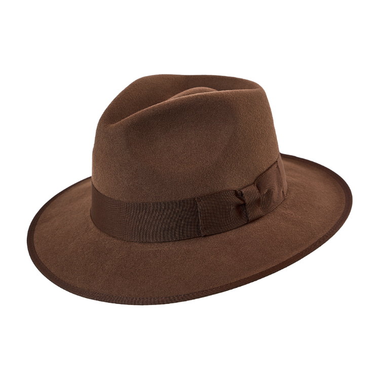 GC Hats Indy Felt Fedora Chocolate Hats By The Hundred