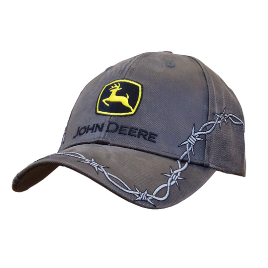 John Deere Oilskin Cap - Charcoal