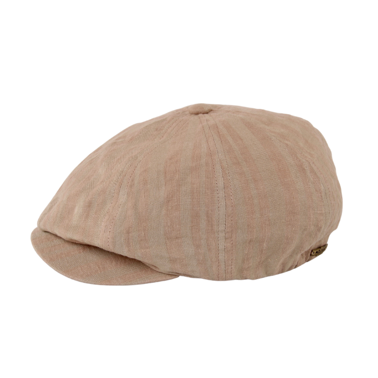 Mossant Paris Louis Linen Newsboy Cap Khaki – Hats By The Hundred