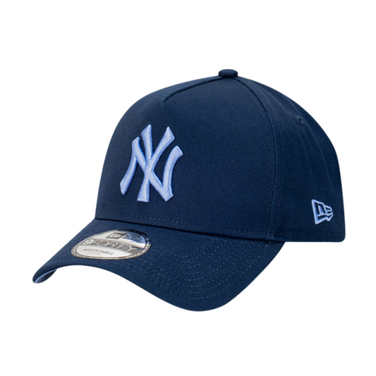 New Era New York Yankees 9FORTY A Frame Cap - Oceanside Blue/Copen Blue