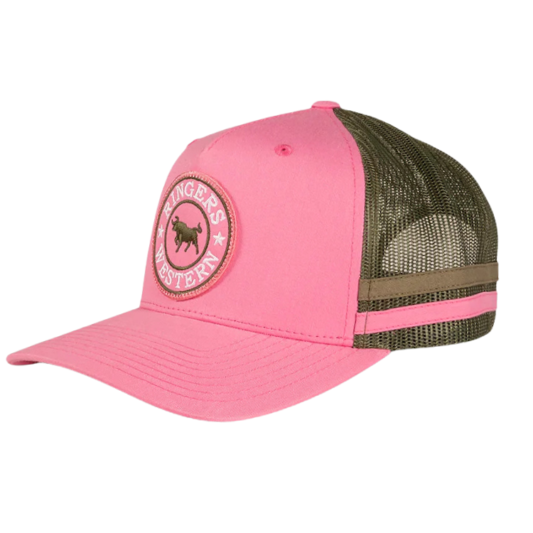 Ringers Western McCoy Trucker Cap Melon/Army – Hats By The Hundred