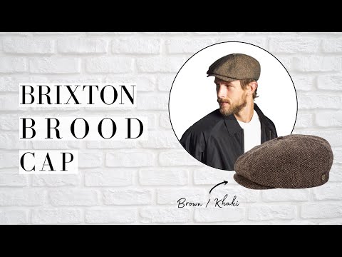 Brixton Brood Cap - Brown/Khaki Herringbone