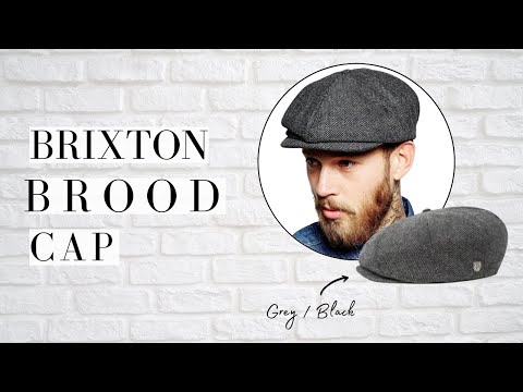 Brixton Brood Cap - Grey/Black Herringbone