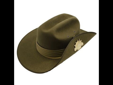 Akubra Military Slouch Hat - Khaki (Formed Crown)