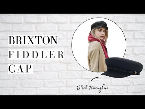 Brixton Fiddler Cap - Black Herringbone