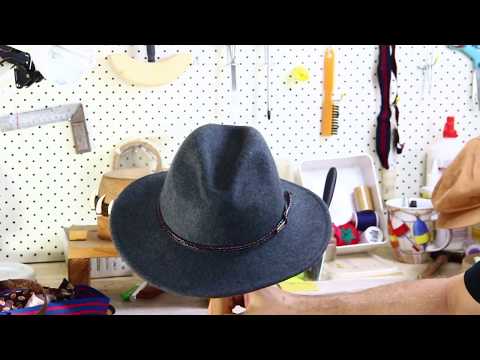 Jacaru Hats Outback Fedora - Black