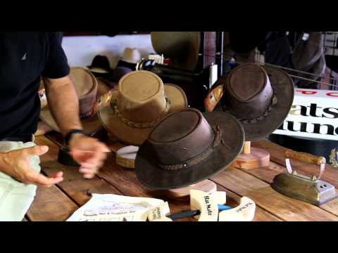 Barmah 1022CC Squashy Bronco Leather Hat with Cooper Hat Band - Choc