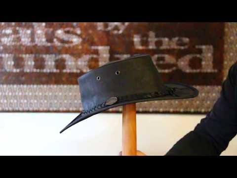 Barmah 1019BL Sundowner Kangaroo Hat - Black