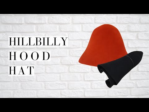 Wool Felt Hillbilly Hood Hat - Light Brown
