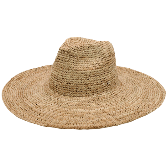 Ace of Something Cassis Raffia Fedora - Natural