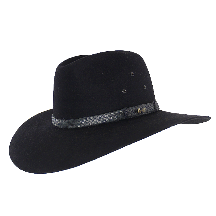 Akubra Riverina Hat Black Hats By The Hundred