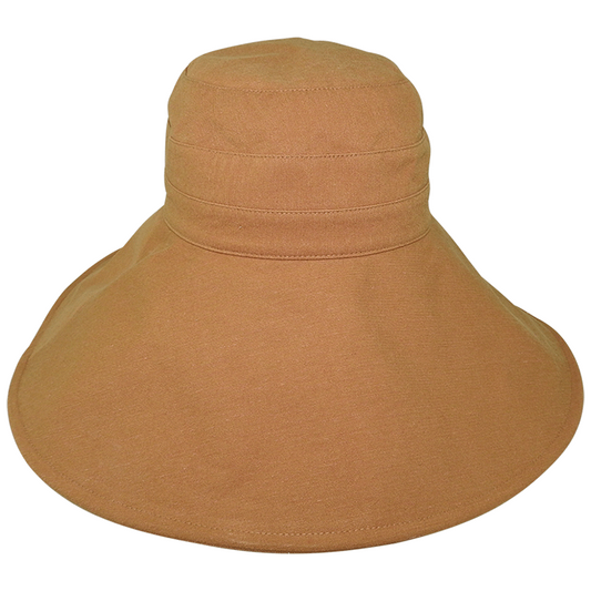 Avenel Shapeable Wide Brim Hemp Hat - Rust