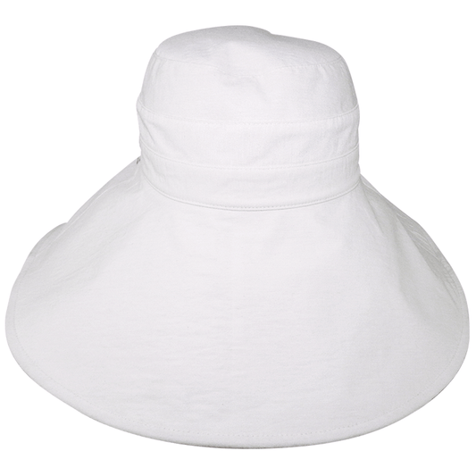 Avenel Shapeable Wide Brim Hemp Hat - White