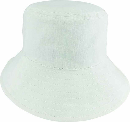 Avenel Hemp Bucket Hat - White