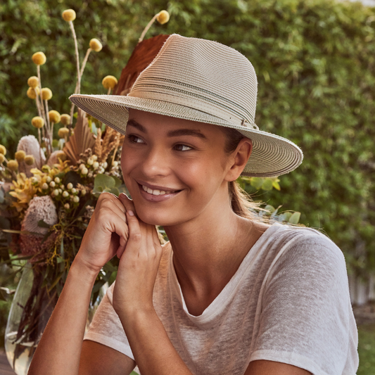 Cancer Council Heritage Town & Country Hat - Ivory/Sage