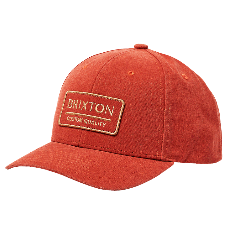 Brixton Palmer Proper X MP Snapback Paradise Orange Hats By The Hundred