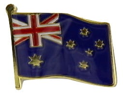 Australian Flag Hat Pin - Blue/Gold