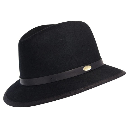Melbourne Hats Safari Wool Hat - Black
