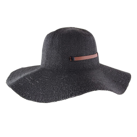 Summer Lovin' Rollable Raffia Sun Hat - Black