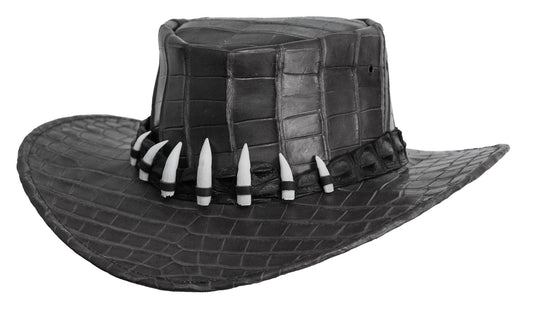 Jacaru Hats Darwin Crocodile Hat - Black