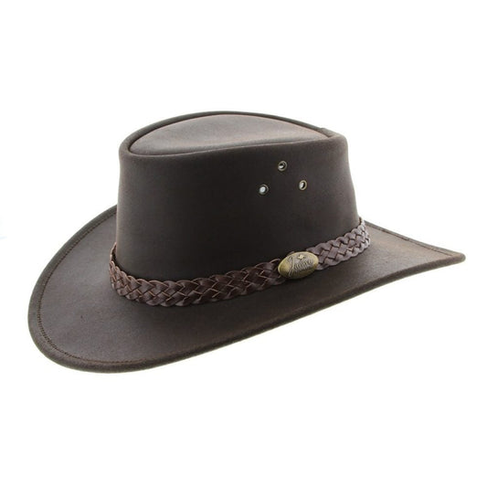 Jacaru Hats Wallaroo Oiled - Brown