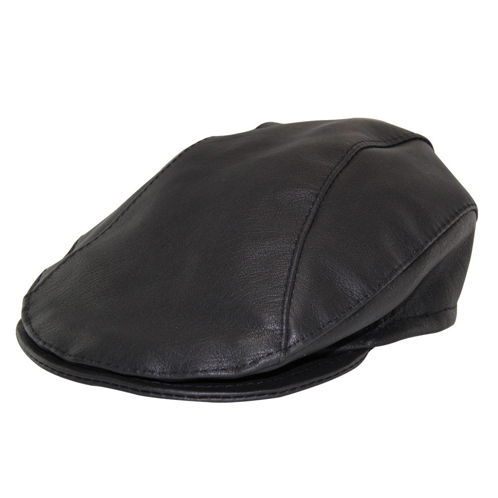 Jacaru Kangaroo Leather Drivers Cap Black – Hats By The Hundred