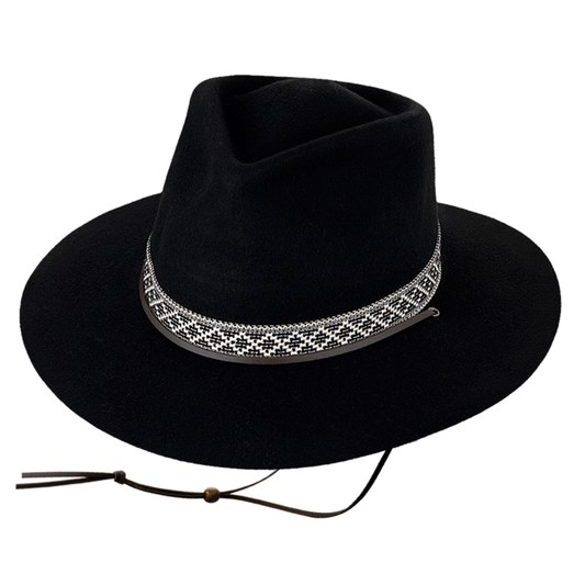 Kooringal Ladies Wide Brim Hat Phoenix - Black