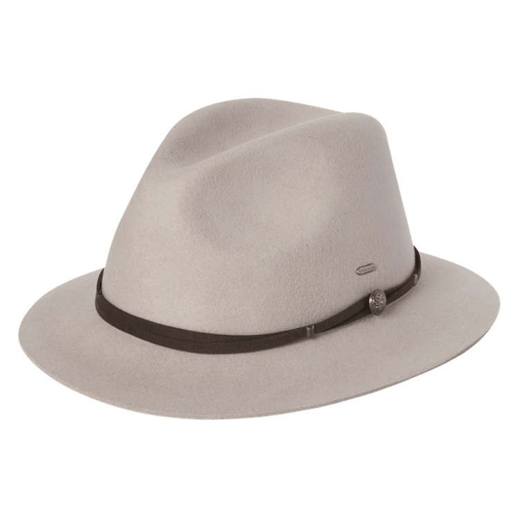 Felt hat online crossword clue