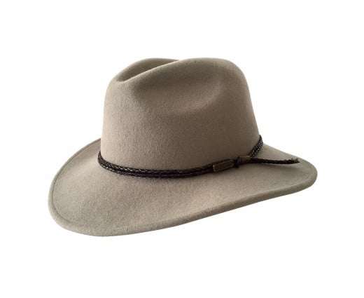 Jacaru Hats Outback Fedora - Stone