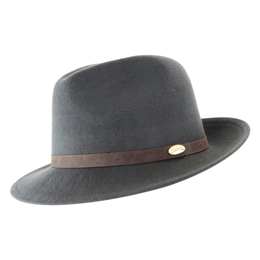 Melbourne Hats Trilby Rustic - Dark Grey