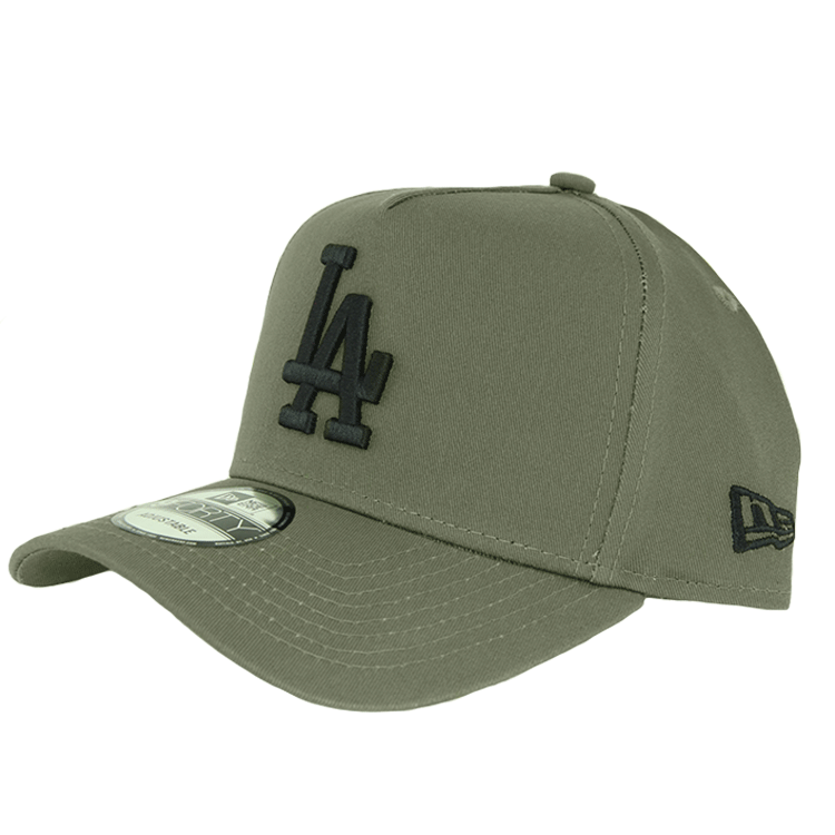 New Era Los Angeles Dodgers 9FORTY A Frame Olive Black Hats By The Hundred