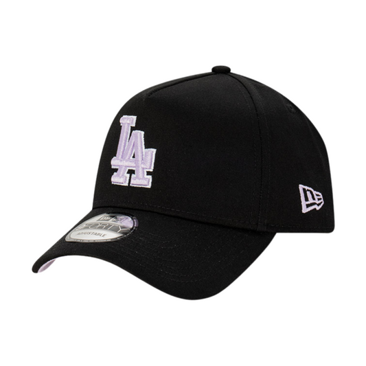 New Era Los Angeles Dodgers 9FORTY A Frame Cap - Black/Lilac