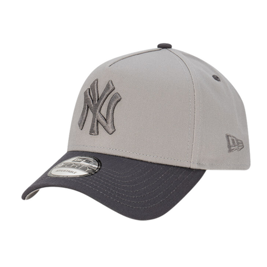 New Era New York Yankees 9FORTY A Frame Cap - Grey/Graphite