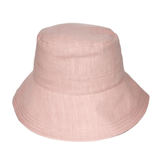 Rigon Fifi Linen Bucket Hat - Pink