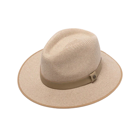 Canopy Bay by Deborah Hutton Portland Fedora - Mixed Wheat