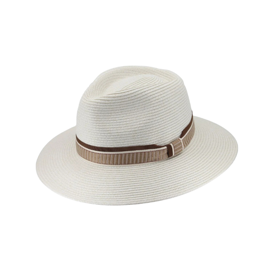 Tina M Copenhagen Veneto Fedora - Ivory/Earth