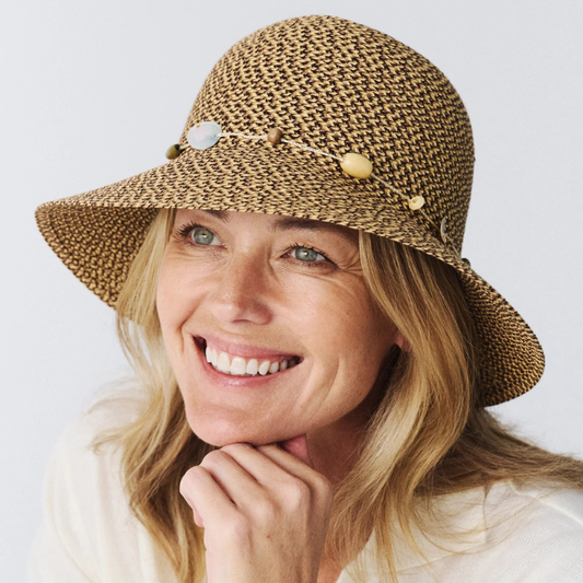 Cancer Council Ladies Bohemian Bucket Hat - Chocolate Fleck