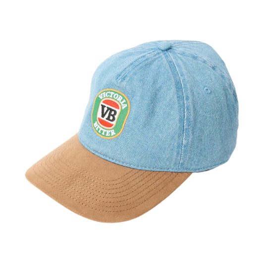 American Needle Victoria Bitter Retro Dad Cap - Denim/Suede