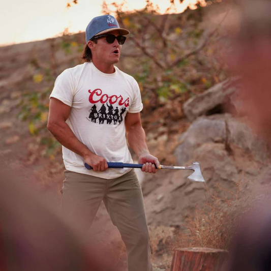 Brixton Coors Colt Snapback - Washed Denim/Sand