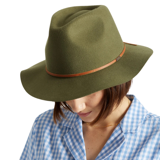 Brixton Wesley Fedora - Military Olive