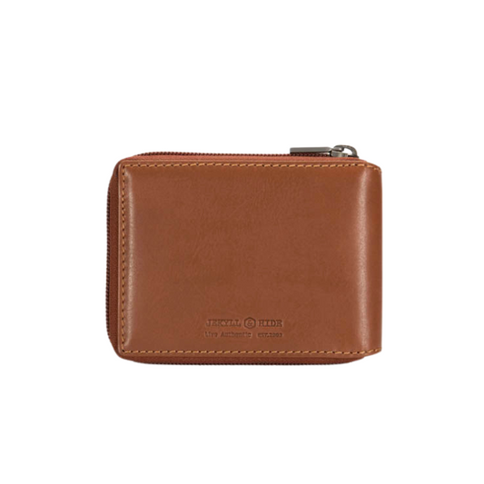 Jekyll & Hide Large Zip Around Wallet With Coin - Tan