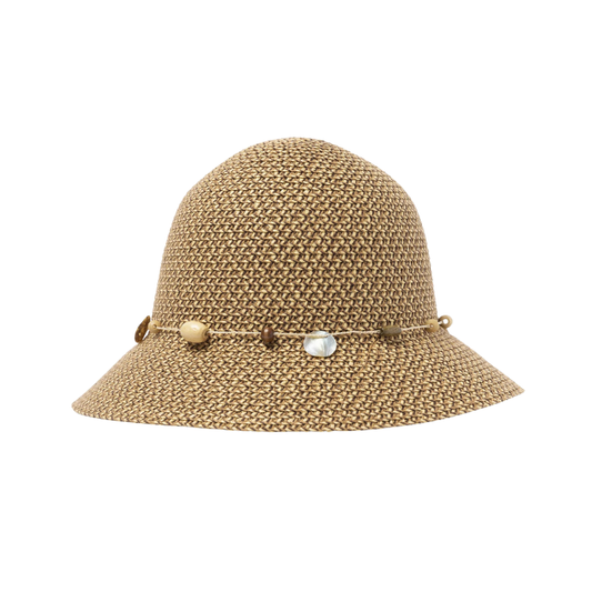 Cancer Council Ladies Bohemian Bucket Hat - Chocolate Fleck